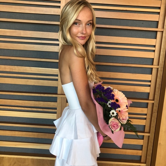 Amanda Uprichard white strapless mini dress - Picture 6 of 6